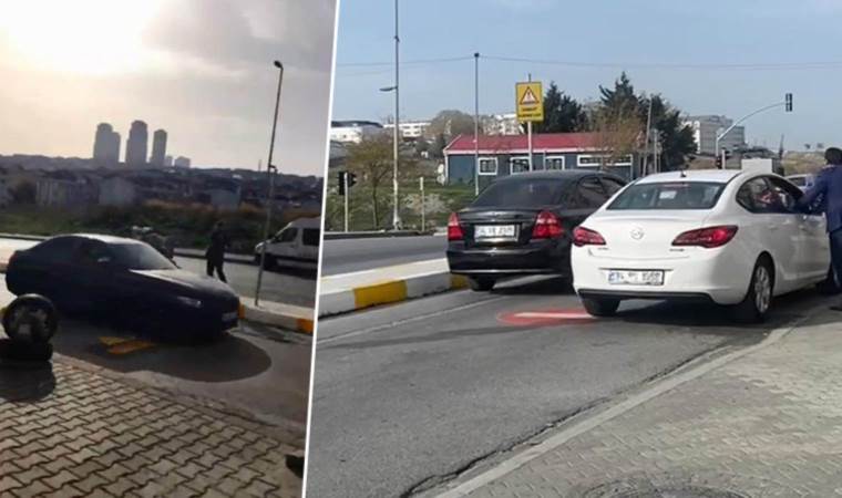 Esenyurt’ta sürücülerin ‘kapan’ imtihanı: Yan tarafındaki lastikçiye tepki
