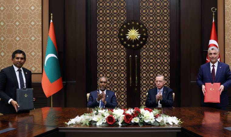 Cumhurbaşkanı Erdoğan, Maldivler Cumhurbaşkanı Muizzu ile bir araya geldi!