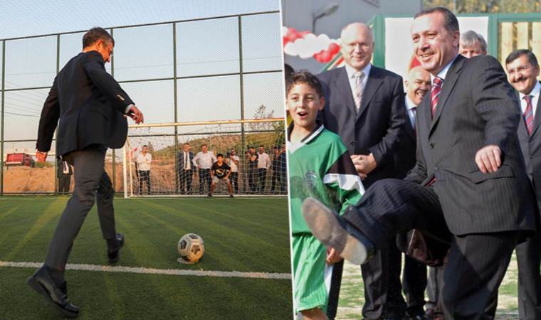 Özgür Özel’in çocuklarla top oynadı, Erdoğan o fotoğrafı paylaştı