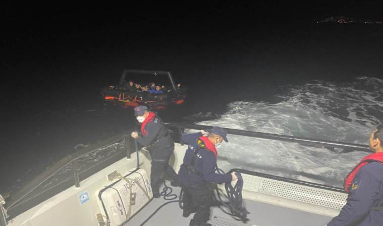 Bodrum açıklarında 56 kaçak göçmen kurtarıldı