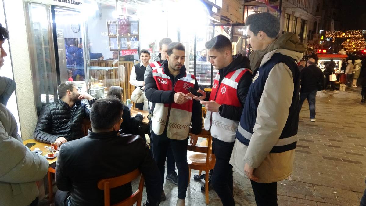 Taksim’de 'yılbaşı öncesi' denetimi