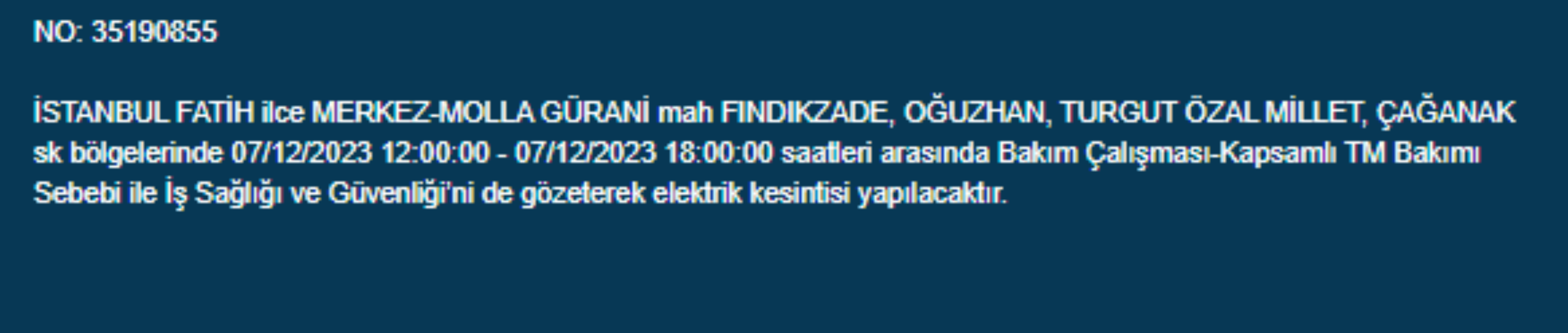 İstanbul'da 32 ilçede elektrik kesintisi: İstanbul'da bugün elektrik kesintisi yaşanacak ilçeler hangileri? İstanbul'da elektrikler ne zaman gelecek?