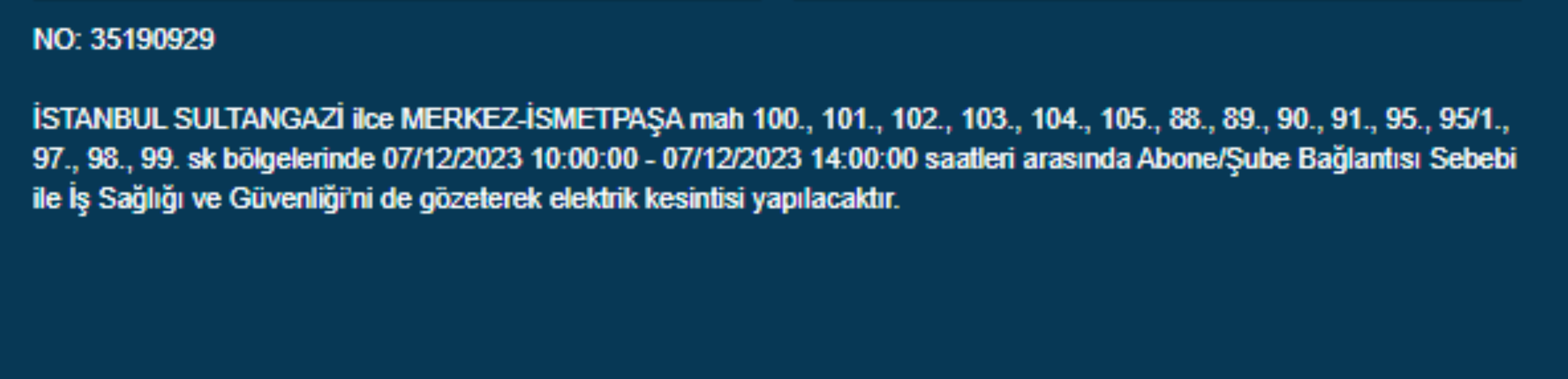 İstanbul'da 32 ilçede elektrik kesintisi: İstanbul'da bugün elektrik kesintisi yaşanacak ilçeler hangileri? İstanbul'da elektrikler ne zaman gelecek?