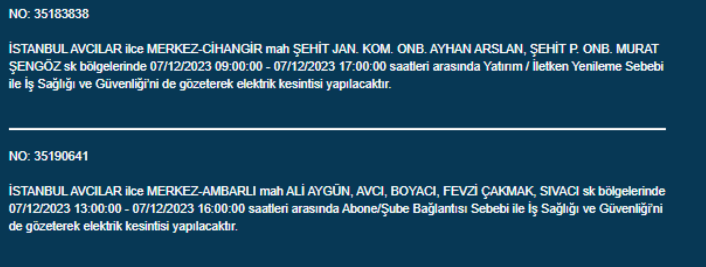 İstanbul'da 32 ilçede elektrik kesintisi: İstanbul'da bugün elektrik kesintisi yaşanacak ilçeler hangileri? İstanbul'da elektrikler ne zaman gelecek?