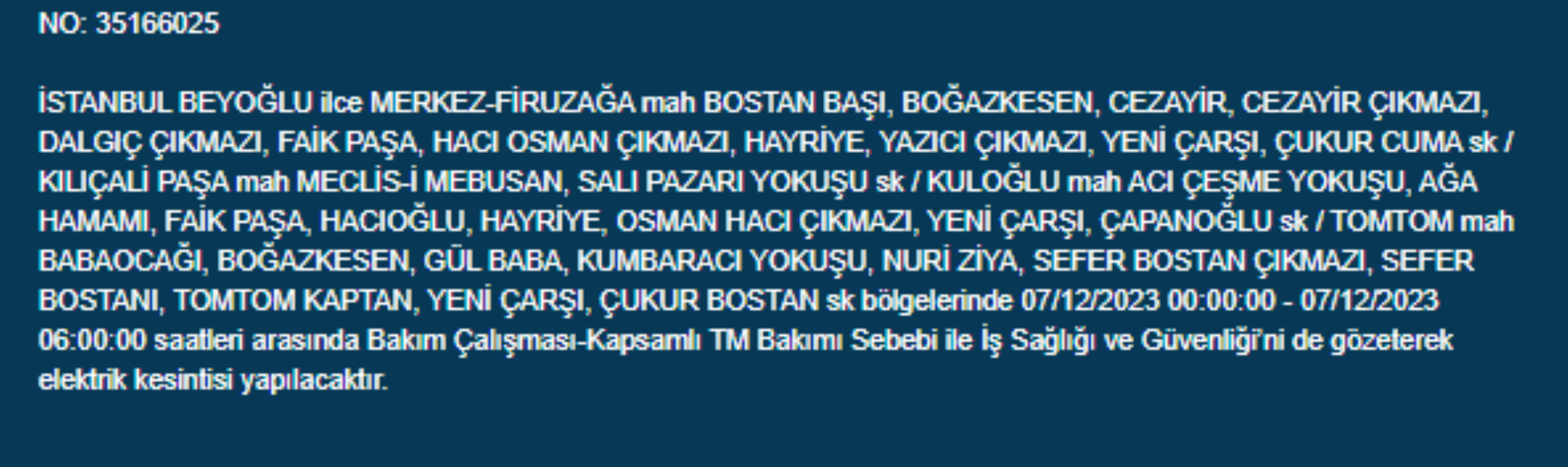 İstanbul'da 32 ilçede elektrik kesintisi: İstanbul'da bugün elektrik kesintisi yaşanacak ilçeler hangileri? İstanbul'da elektrikler ne zaman gelecek?