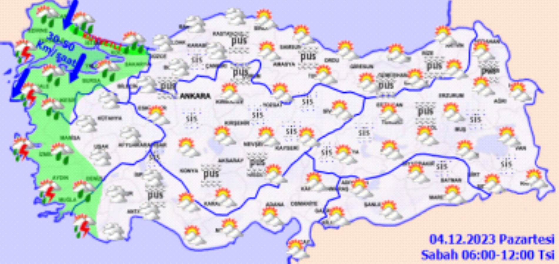 Meteoroloji açıkladı: 4 Aralık 2023 hava durumu raporu... Bugün hava nasıl olacak? Kar yağışı bekleniyor mu?