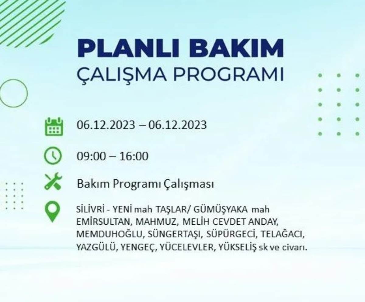 BEDAŞ duyurdu... İşte İstanbul'da bugün elektrik kesintisi yaşanacak ilçeler!