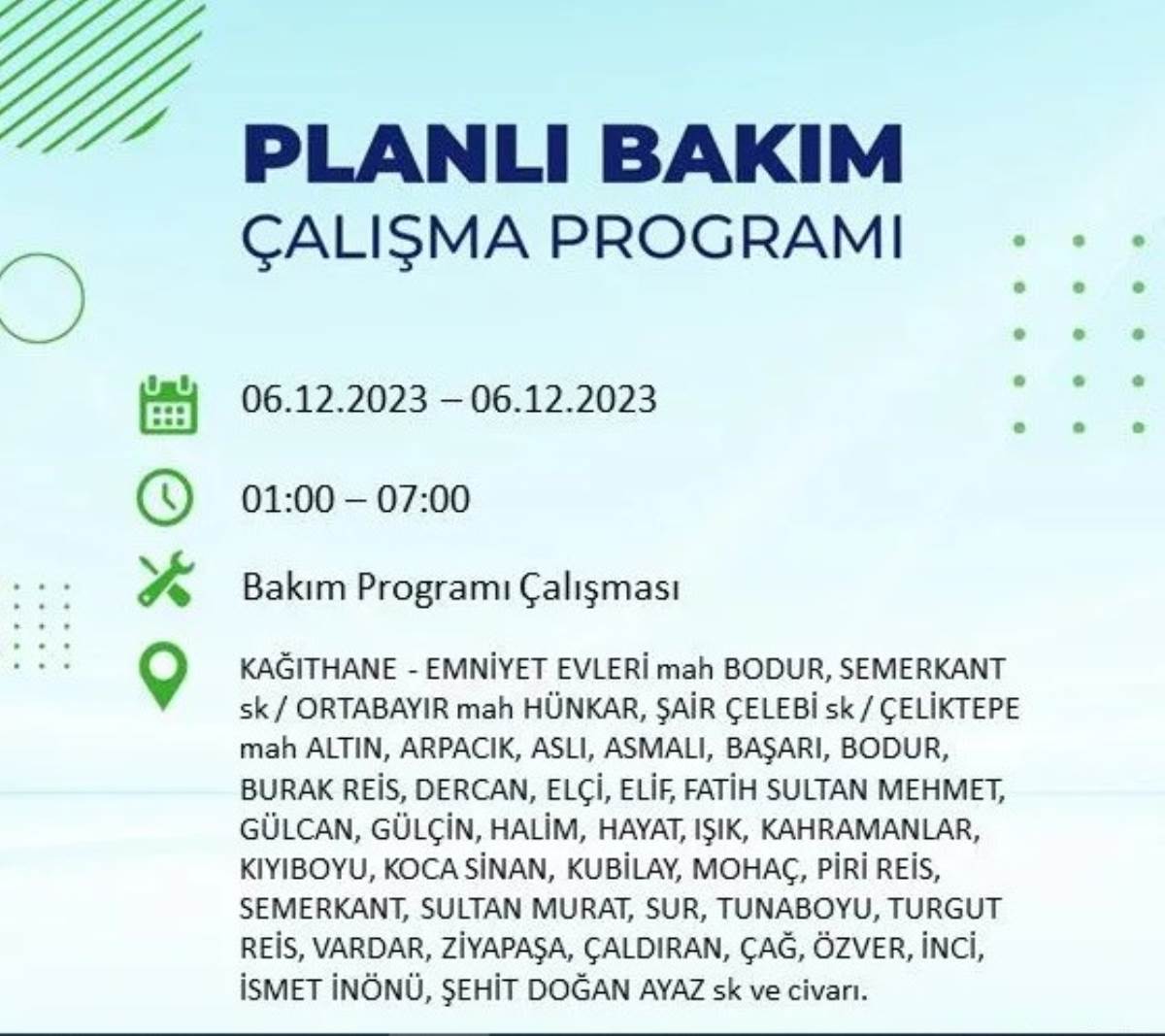 BEDAŞ duyurdu... İşte İstanbul'da bugün elektrik kesintisi yaşanacak ilçeler!