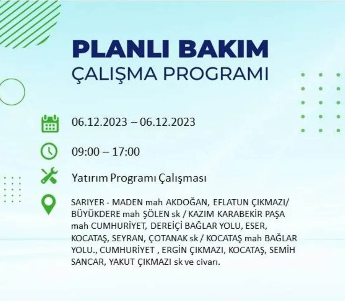 BEDAŞ duyurdu... İşte İstanbul'da bugün elektrik kesintisi yaşanacak ilçeler!