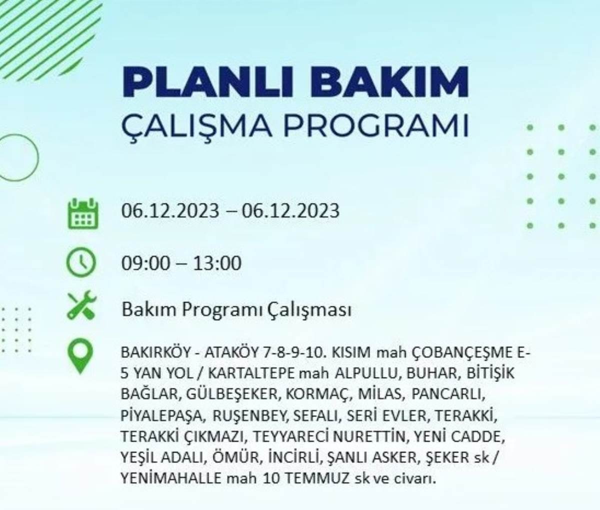 BEDAŞ duyurdu... İşte İstanbul'da bugün elektrik kesintisi yaşanacak ilçeler!