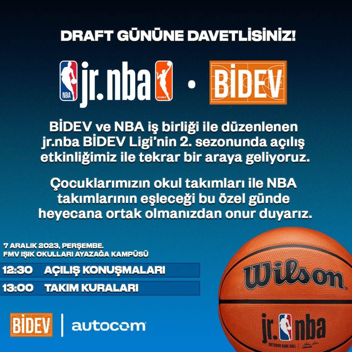 Jr. NBA BİDEV Ligi’nin ikinci sezonu başladı!