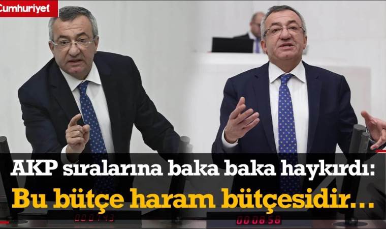 Engin Altay, Meclis'te AKP sıralarına baka baka haykırdı: Bu bütçe haram bütçesidir...