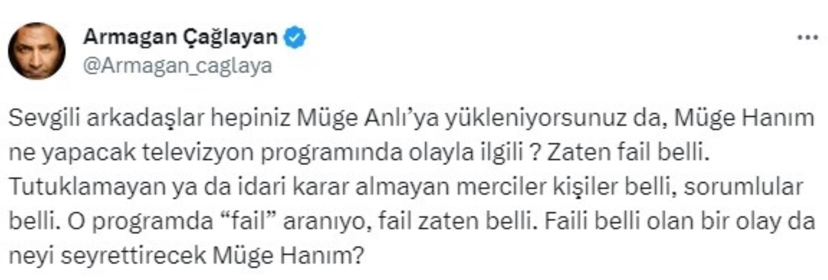 Ölen motokuryenin eşini programa çıkarmamıştı... Müge Anlı'ya Armağan Çağlayan'dan destek geldi