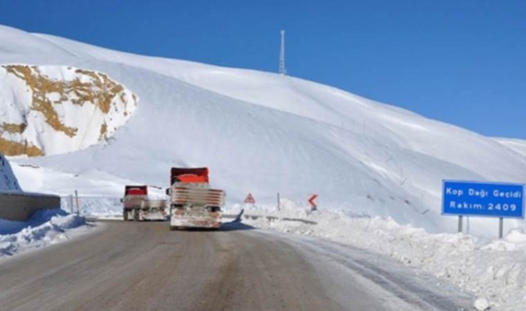 Kop Dağı Geçidi ulaşıma açıldı