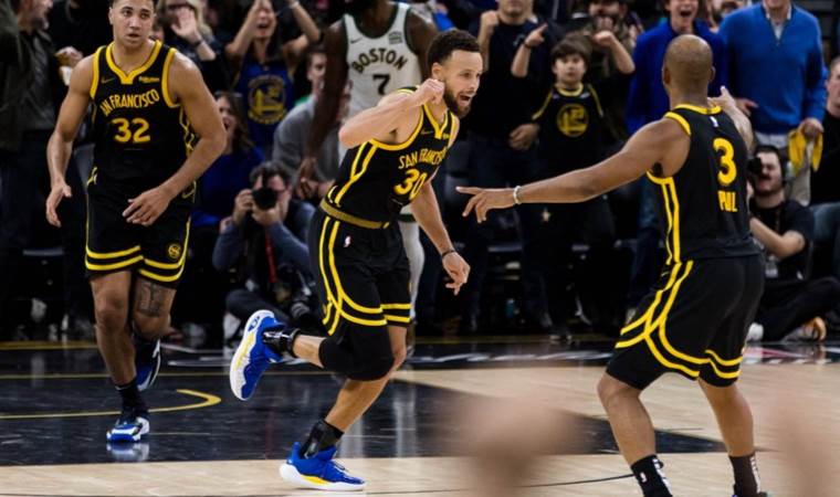 NBA’de Golden State Warriors 17 sayı geriden geldi: Boston Celtics’i uzatmada devirdi!