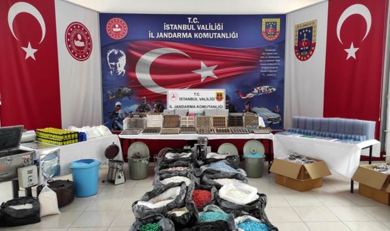 İstanbul’da uyuşturucu operasyonu: 12 milyon 800 bin hap ele geçirildi