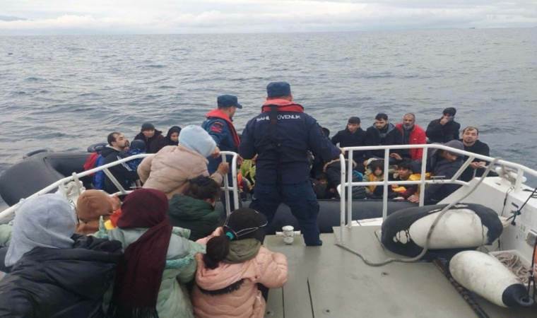 Çanakkale’de 92 kaçak göçmen kurtarıldı