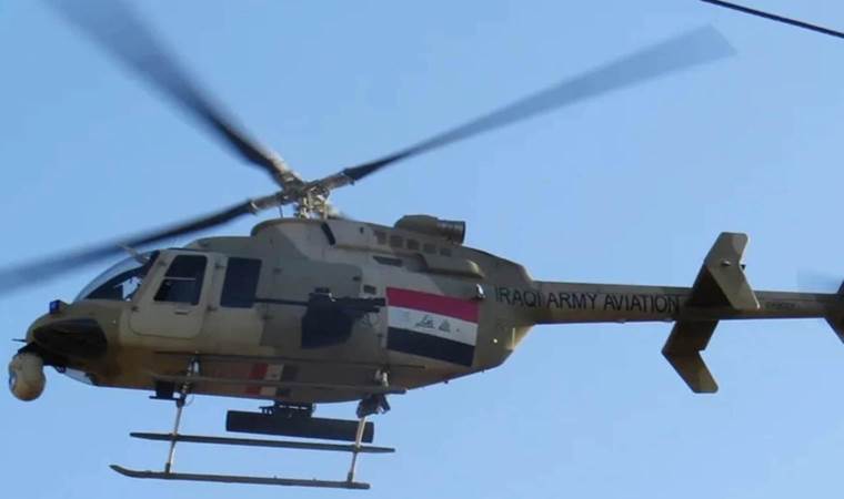 Irak’ta askeri helikopter düştü: 1 ölü