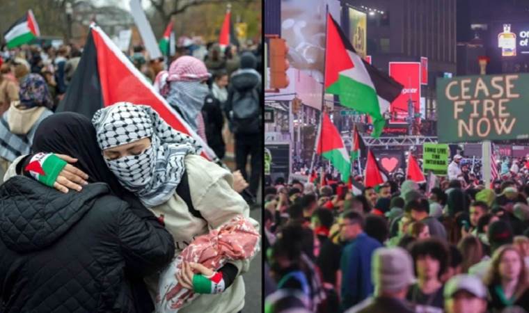 ABD’de Filistin’e destek: Beyaz Saray önünde kefenlenmiş oyuncaklı protesto