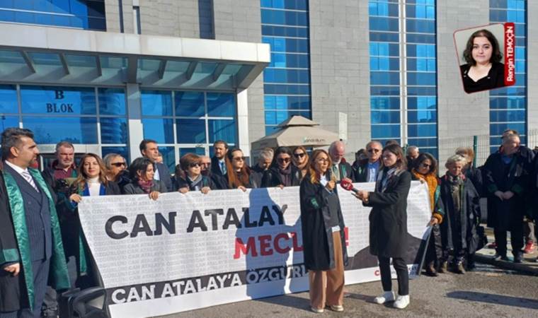 Hukukçular, Can Atalay için İstanbul Anadolu Adliyesi önünde açıklama yaptı: ‘Yargıdaki siyasi müdahalelere son verilmeli’