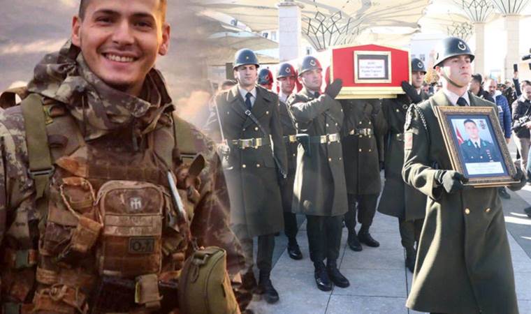 Şehit Teğmen Eril Alperen Emir, son yolculuğuna uğurlandı