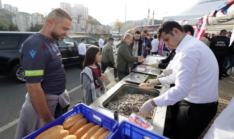 Trabzonspor’dan maç öncesi hamsi ikramı!