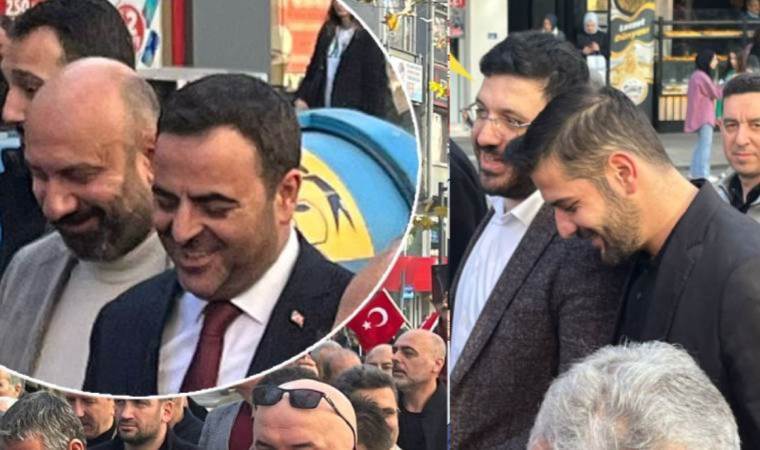 AKP’li başkanların ‘şehit yürüyüşü’ eğlencesi! Böyle gülüştüler…