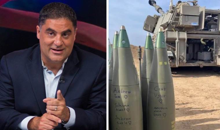 Filistin destekçilerinin isimleri bombalara yazıldı: Cenk Uygur tepki gösterdi