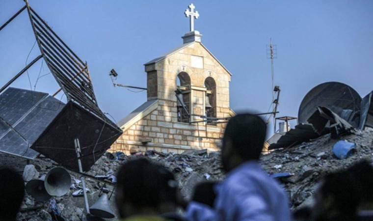 İsrail ordusu, Gazze’de Hristiyanları ve kiliseleri hedef aldı
