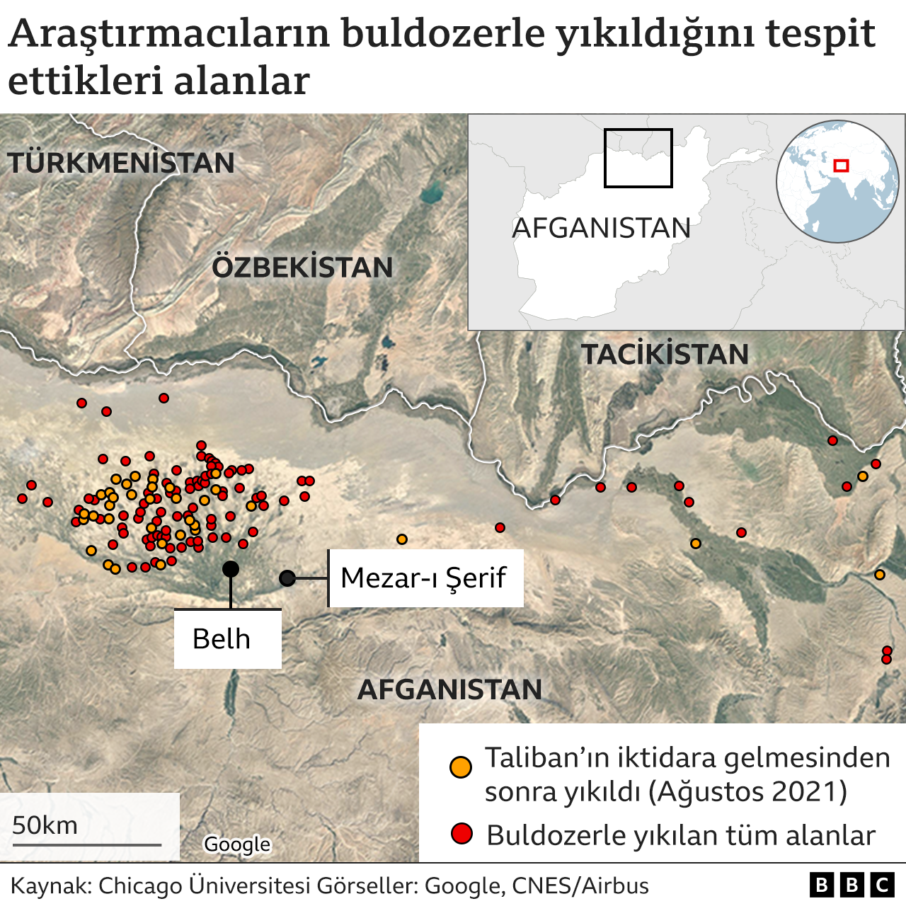 Afganistan'da onlarca arkeolojik alan buldozerle yıkılarak 'yağmaya açıldı'