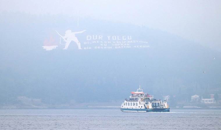 Çanakkale Boğazı ‘yoğun sis’ nedeniyle transit gemi geçişlerine kapatıldı