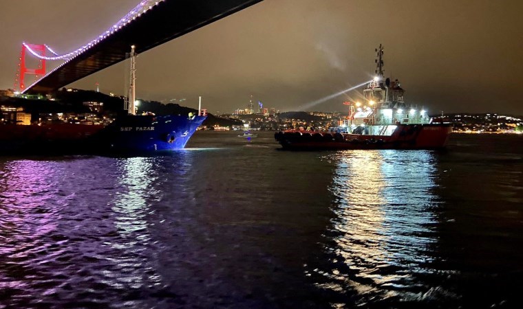 İstanbul Boğazı’nda arıza yapan gemi kurtarıldı: Trafik normale döndü