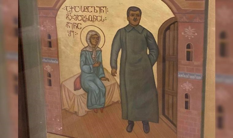 Kilise duvarındaki ikona Gürcistan’ı karıştırdı
