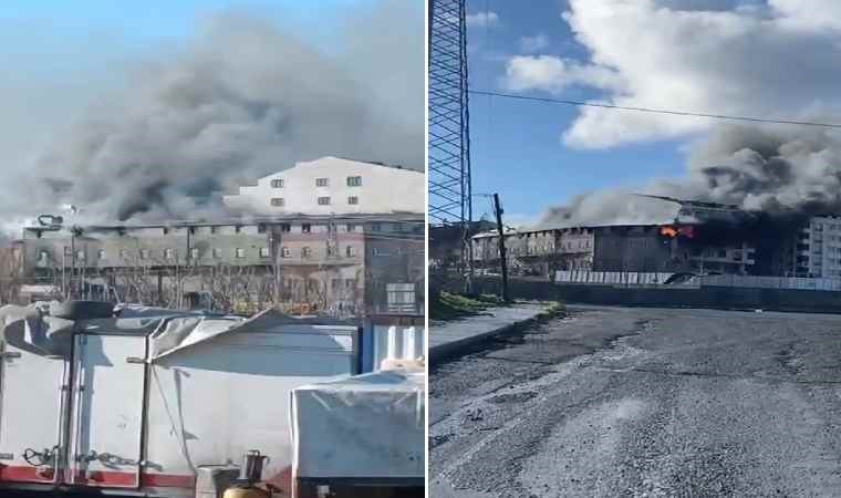 Sultangazi’de korkutan yangın! Patlama sesleri duyuldu