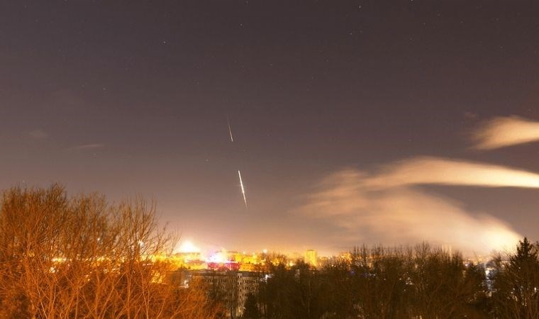Atmosfere girmeden 75 dakika önce fark edilen meteor