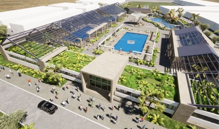 Çeşme Belediyesi’nin termal tesisleri yükseliyor