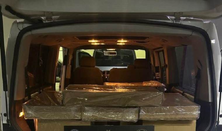 Piyasa değeri 650 bin lira olan kaçak makaronlar Bolu’da yakalandı!