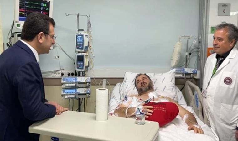 İmamoğlu’ndan saldırıya uğrayan Fatih Camii imamına ziyaret