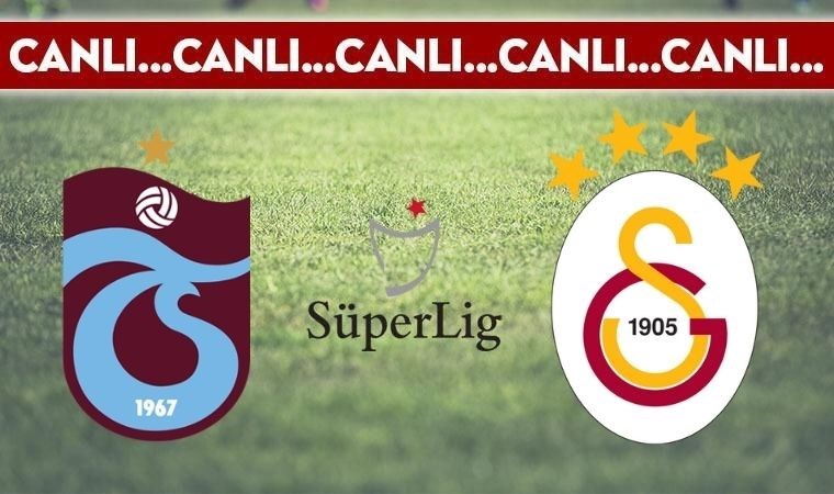 CANLI ANLATIM: Trabzonspor – Galatasaray