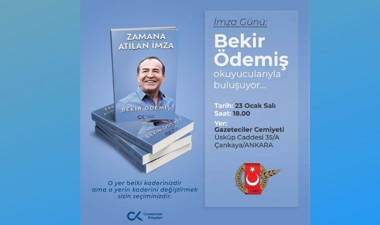 Bekir Ödemiş, Ankara’da okuyucularıyla buluşuyor