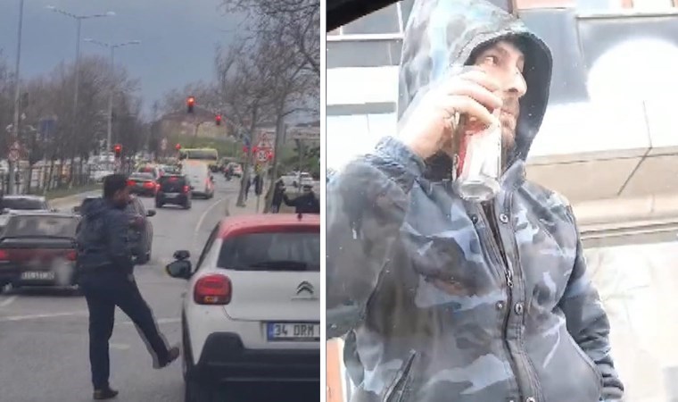 İstanbul’da sürücü adayı ve eğitmenine taciz: Bira döküp tekmeledi!