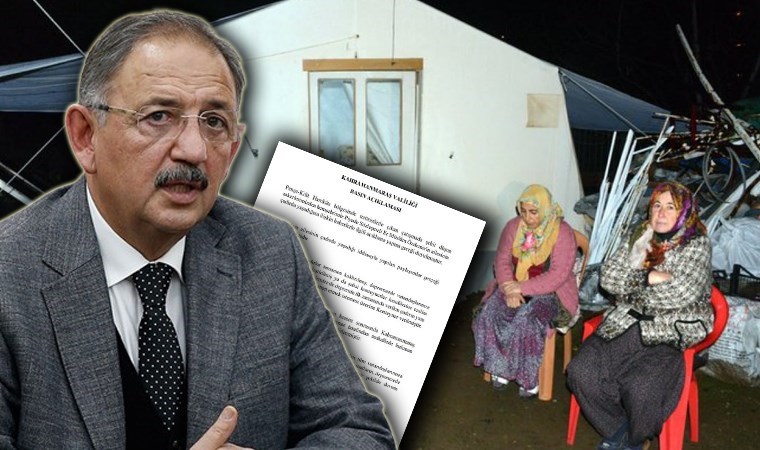 ‘Çadırda yaşamıyorlar’ açıklaması gelmişti… Bakan Özhaseki, Kahramanmaraş Valiliği’ni yalanladı