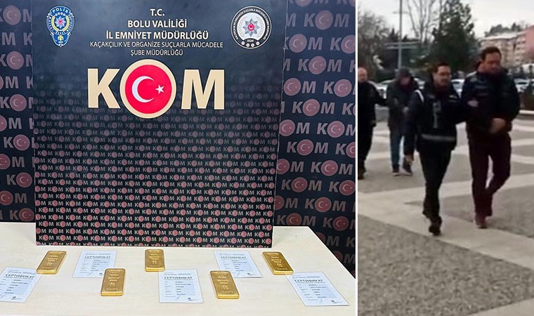 5 kilo Rusya lisanslı altınla yakalanan 2 şüpheli gözaltına alındı