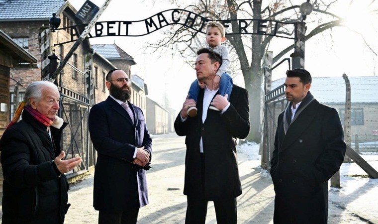 Elon Musk, anti-semitizm eleştirilerinin gölgesinde Auschwitz toplama kampını ziyaret etti