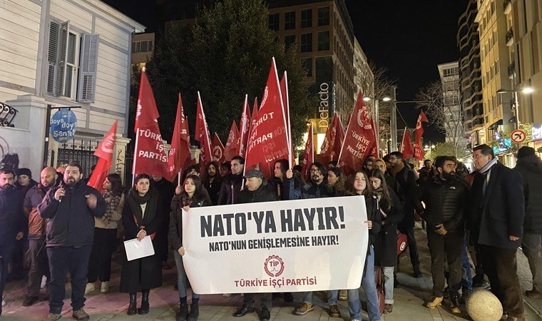 TİP’ten İsveç’in üyeliği görüşülürken protesto: ‘NATO’ya da NATO’nun genişlemesine de hayır!’