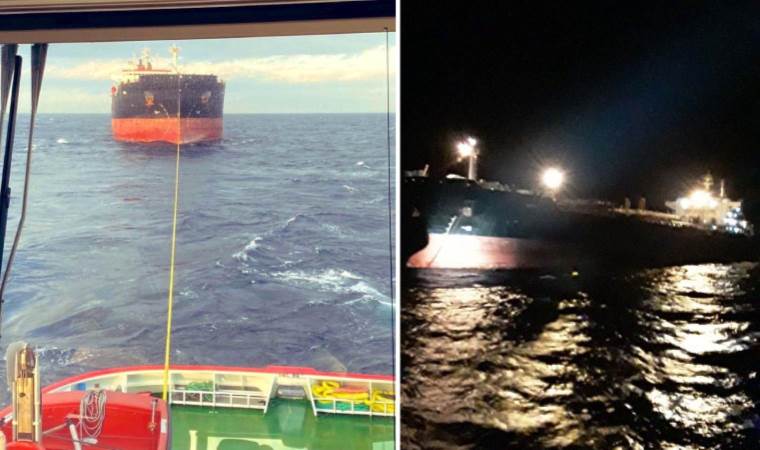 Çanakkale Boğazı’nda sürüklenen tanker kurtarıldı
