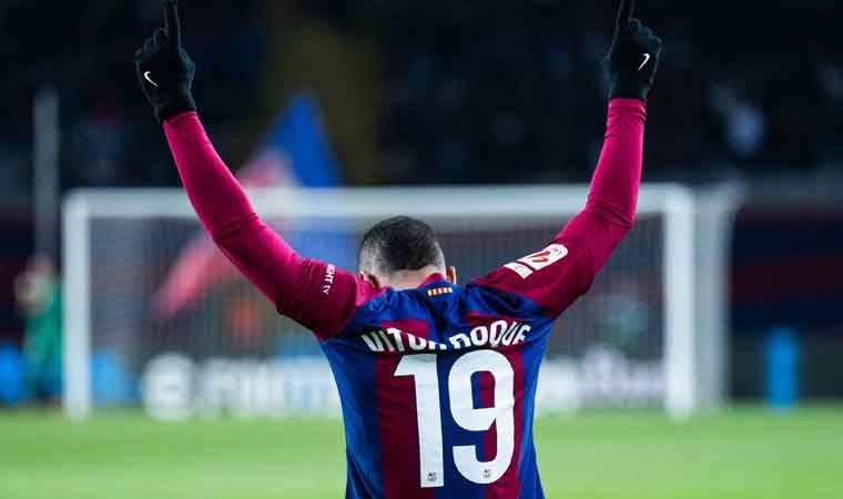 Barcelona yeni transferi Roque ile güldü!