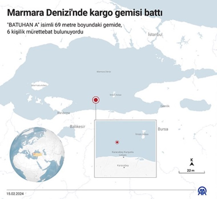 Marmara'da batan gemiden son görüntüler yayınlandı