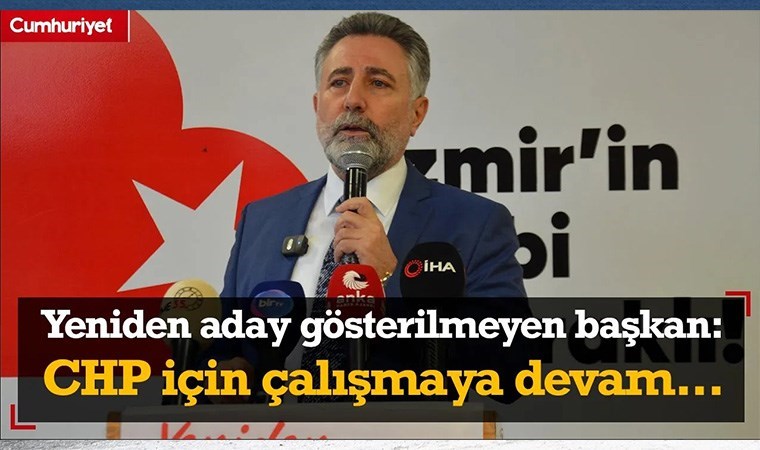 Yeniden aday gösterilmeyen Çeşme Belediye Başkanı Ekrem Oran CHP’ye rest çekti…