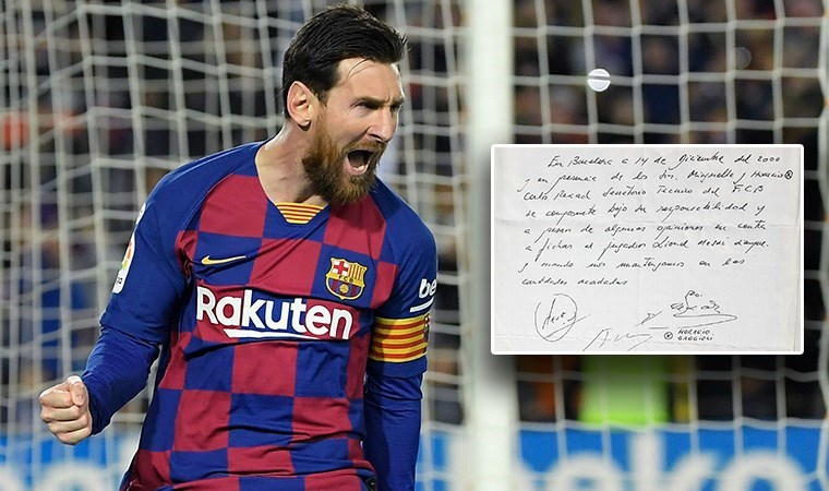 Lionel Messi’nin kariyerindeki tarihi peçete açık artırmaya çıkıyor: Başlangıç fiyatı dudak uçuklattı!
